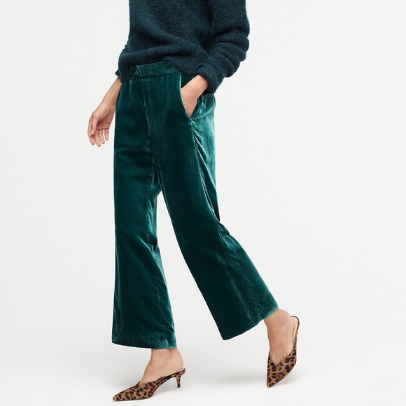 J Crew Peyton Velvet Pull On Pants 
